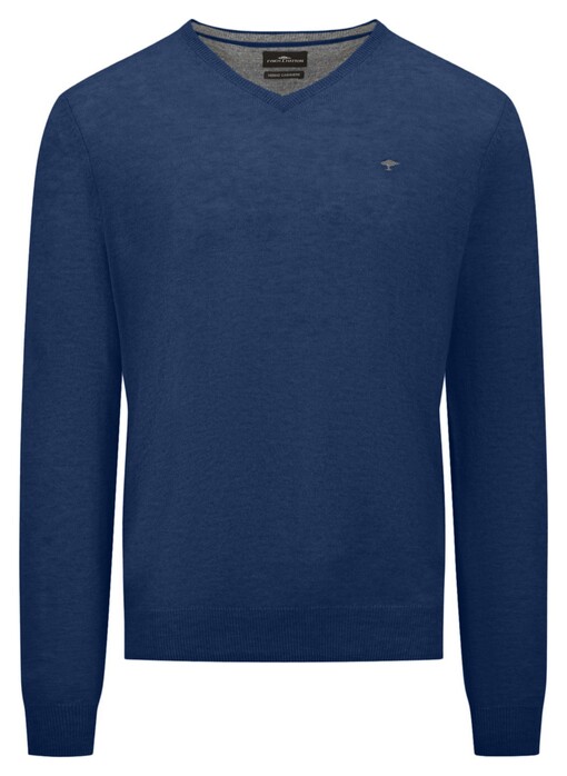 Fynch-Hatton V-Neck Merino Cashmere Trui Night