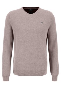 Fynch-Hatton V-Neck Merino Cashmere Trui Pale Berry