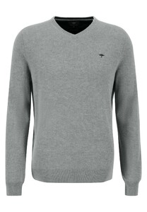 Fynch-Hatton V-Neck Merino Cashmere Trui Silver