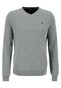 Fynch-Hatton V-Neck Merino Cashmere Trui Silver