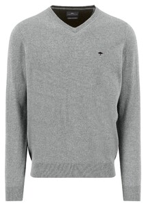 Fynch-Hatton V-Neck Merino Cashmere Trui Silver
