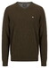 Fynch-Hatton V-Neck Merino Cashmere Trui Soil
