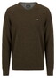 Fynch-Hatton V-Neck Merino Cashmere Trui Soil