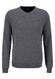 Fynch-Hatton V-Neck Merino Cashmere Trui Steel