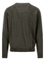Fynch-Hatton V-Neck Solid Color Superfine 3-Ply Cotton Pullover Cypress