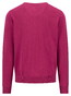 Fynch-Hatton V-Neck Solid Color Superfine 3-Ply Cotton Trui Grape