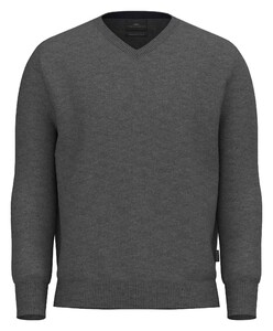 Fynch-Hatton V-Neck Uni Color Cashmere Trui Steel