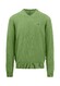 Fynch-Hatton V-Neck Uni Superfine Cotton Trui Bladgroen