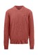 Fynch-Hatton V-Neck Uni Superfine Cotton Trui Orient Red