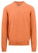Fynch-Hatton V-Neck Uni Superfine Cotton Trui Papaya