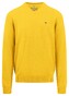 Fynch-Hatton V-Neck Uni Superfine Cotton Trui Pineapple