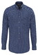 Fynch-Hatton V Shape Structure Pattern Shirt Navy