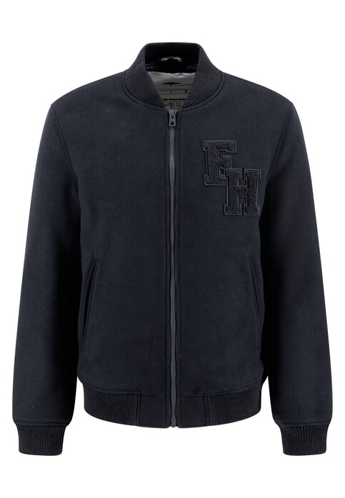 Fynch-Hatton Varsity Wool Mix College Blouson Dark Navy