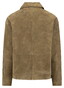 Fynch-Hatton Velours Full Zip Turndown Collar Jack Donker Khaki