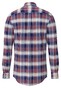Fynch-Hatton Washed Oxford Allover Check Overhemd Berry-Dark Blue