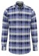 Fynch-Hatton Washed Oxford Allover Check Overhemd Crystal Blue-Dark Blue