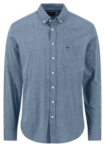 Fynch-Hatton Washed Oxford Button-Down Shirt Air Blue