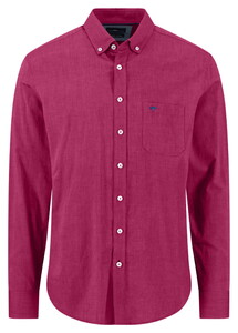 Fynch-Hatton Washed Oxford Button-Down Shirt Grape