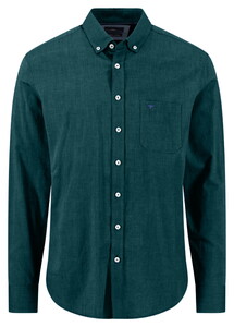 Fynch-Hatton Washed Oxford Button-Down Shirt Teal