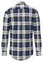 Fynch-Hatton Washed Oxford Check Overhemd Dark Leaf