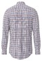 Fynch-Hatton Washed Oxford Check Overhemd Peach-Navy