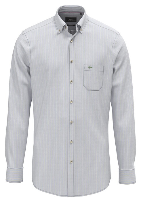Fynch-Hatton Washed Oxford Fine Stripe Overhemd New Breeze