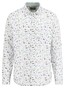 Fynch-Hatton Washed Oxford Leaves Flowers Pattern Overhemd Berry-Multi