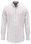 Fynch-Hatton Washed Oxford Multi Stripe Button-Down Overhemd Magnolia