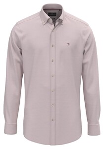 Fynch-Hatton Washed Oxford Solid Color Kent Collar Overhemd Berry