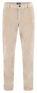 Fynch-Hatton Wide Corduroy Flat-Front Corduroy Broek Beige