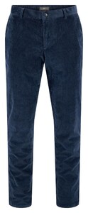 Fynch-Hatton Wide Corduroy Flat-Front Corduroy Broek Dark Navy