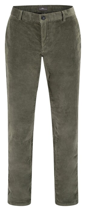 Fynch-Hatton Wide Corduroy Flat-Front Corduroy Broek Dusty Forest