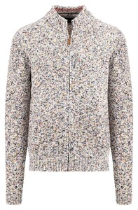 Fynch-Hatton Zip Cardigan Multicolor Vest Poppy Red-Multi