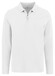 Fynch-Hatton Zip Collar Long Sleeve Interlock Cotton Polo New Off White