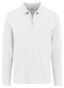Fynch-Hatton Zip Collar Long Sleeve Interlock Cotton Polo New Off White