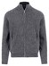 Fynch-Hatton Zip Stand-Up Collar Subtle Structure Knit Merino Cashmere Vest Steel