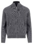 Fynch-Hatton Zip Stand-Up Collar Subtle Structure Knit Merino Cashmere Vest Steel
