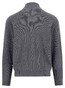 Fynch-Hatton Zip Stand-Up Collar Subtle Structure Knit Merino Cashmere Vest Steel