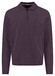 Fynch-Hatton Zip Superflex Subtle Mélange Polo Aubergine