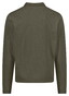 Fynch-Hatton Zip Superflex Subtle Mélange Polo Donker Khaki