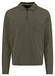 Fynch-Hatton Zip Superflex Subtle Mélange Polo Donker Khaki