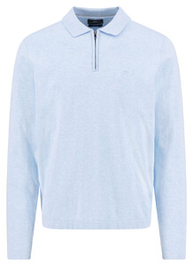 Fynch-Hatton Zip Superflex Subtle Mélange Polo New Breeze