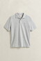 Gant 2-Tone Short Sleeve Cotton Polo Grijs Melange