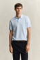 Gant 2-Tone Short Sleeve Cotton Polo Sky Blue