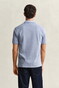 Gant 2-Tone Short Sleeve Cotton Polo Vintage Blue