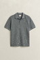 Gant 2-Tone Short Sleeve Cotton Poloshirt Evening Blue