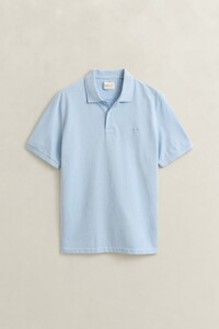 Gant 2-Tone Short Sleeve Cotton Poloshirt Sky Blue
