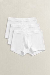 Gant 3-Pack Ton-sur-Ton Trunks Ondermode Wit