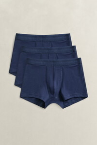 Gant 3-Pack Ton-sur-Ton Trunks Underwear Marine