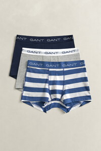 Gant 3Pack Stripe Trunk Ondermode Vintage Blue